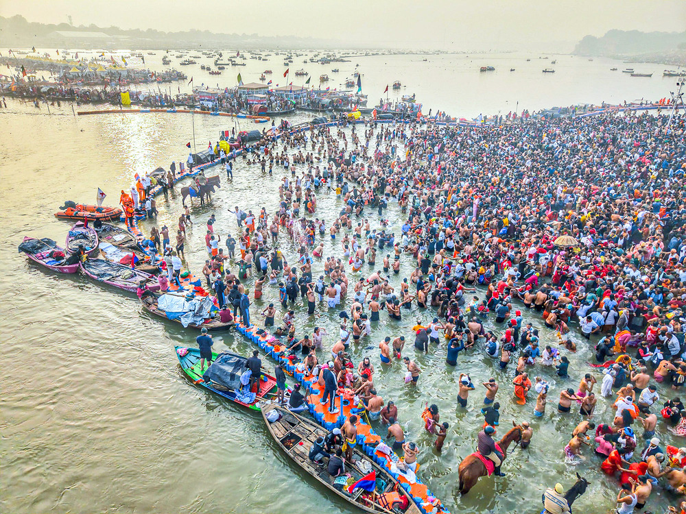 Over 3.5 crore devotees participate in first Amrit Snan at Maha Kumbh 2025 Over 3.5 crore devotees participate in first Amrit Snan at Maha Kumbh 2025